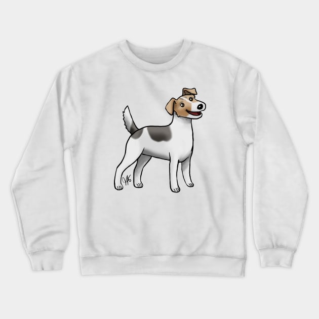 Dog - Parson Russell Terrier - Tri-Color Crewneck Sweatshirt by Jen's Dogs Custom Gifts and Designs